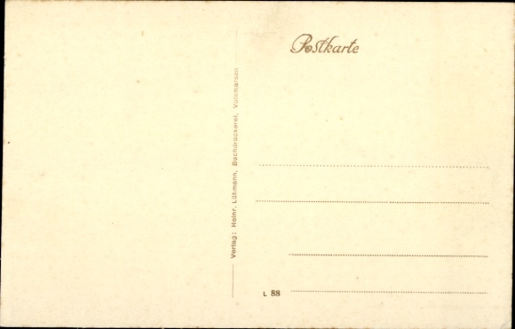 Postcard Volkmarsen in North Hesse, Niederer Steinweg