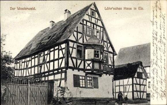Postcard Elz in the Westerwald, Löhr'sches Haus