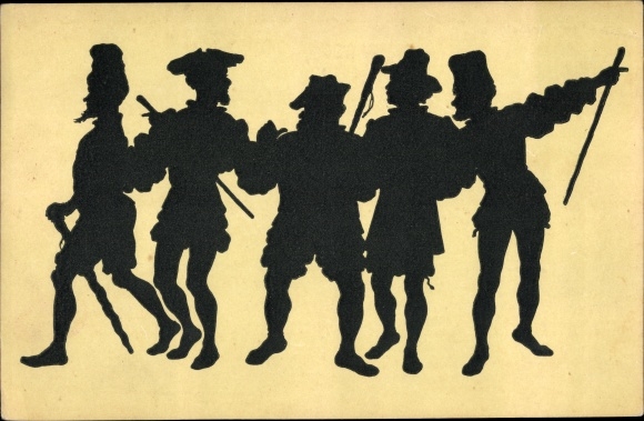 Paper cut Postcard Konewka, Paul, The Craftsmen, Art Warden No. 69