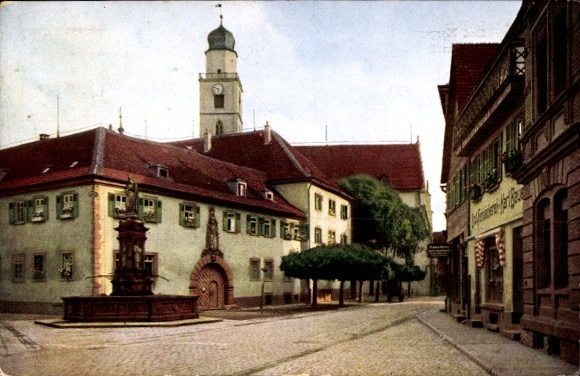 Postcard Bad Mergentheim in Tauberfranken, Hospital