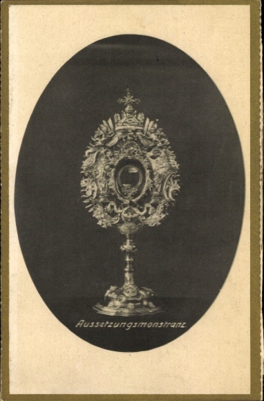 Ak Ommerborn Wipperfürth Bergisches Land, Sint-Jozefklooster van de Eucharisten, expositie monstrans