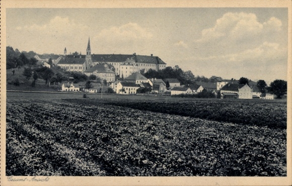 Postcard Zangberg in Upper Bavaria, Educational Institute St. Joseph of the Salesian Sisters, general view