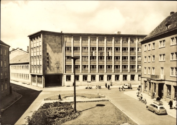PC Nordhausen am Harz, newly built post office, exterior view