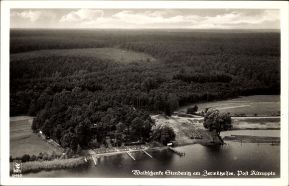 PC Stendenitz Altruppin, aerial photo of the Waldschenke at Zermützelsee