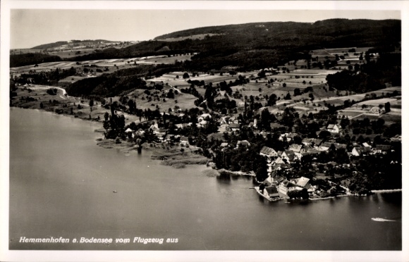 Ak Hemmenhofen Gaienhofen aan het Bodenmeer, luchtfoto
