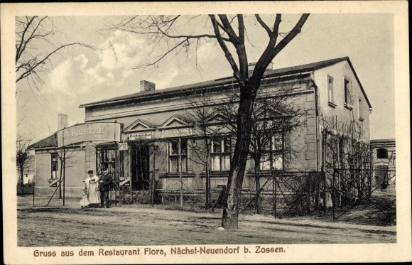 Postcard Next Neuendorf Zossen in Brandenburg, Restaurant Flora