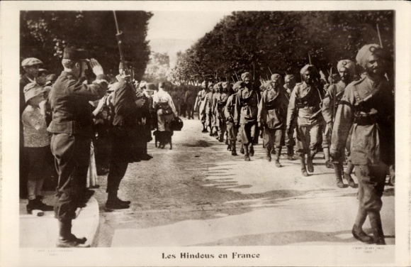 CPA La Guerre 1914-1915, Les Hindous en France