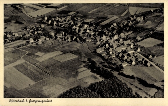 Ak Röttenbach in Mittelfranken, Fliegeraufnahme