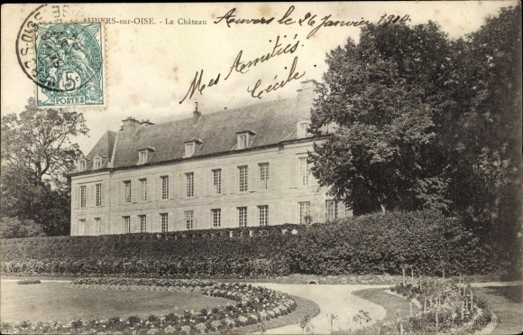 Ak Avernes sur Oise Val d´Oise, le Chateau