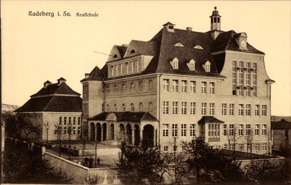 Ak Radeberg in Sachsen, Realschule
