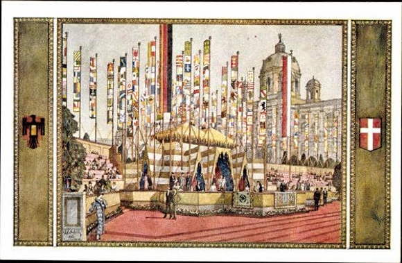 6 PCs in envelope, 10th German Singers' Festival Vienna 1928