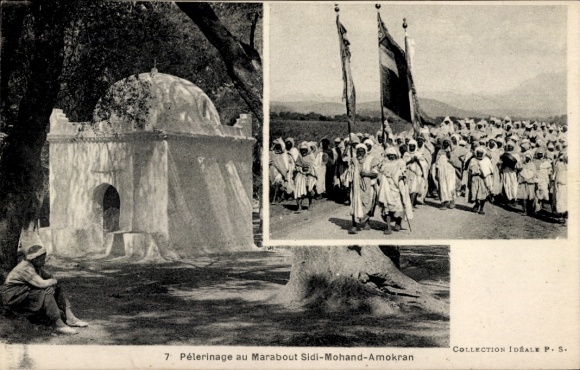 Ak Marabout Sidi Mohand Amokran Algerien, muslimische Pilger