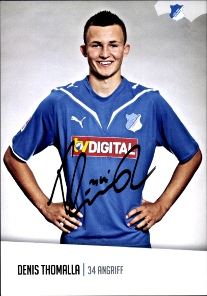 Autogrammkarte Fußballer Denis Thomalla, TSG 1899 Hoffenheim, Autogramm