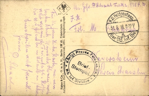 Ak Jelgava Mitau Lettland, Kriegslazarett, Postgebäude