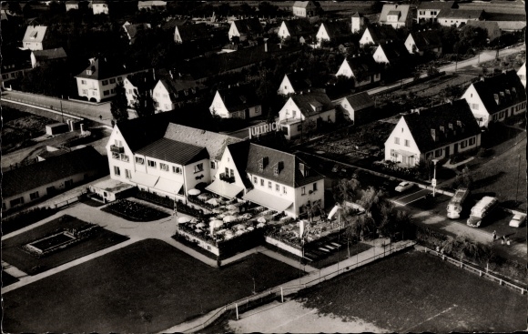 PC Elfershausen in Lower Franconia, guest house Ullrich, aerial photo of the place