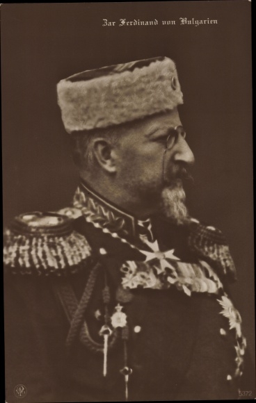Ak, król Bułgarii Ferdynand I, portret