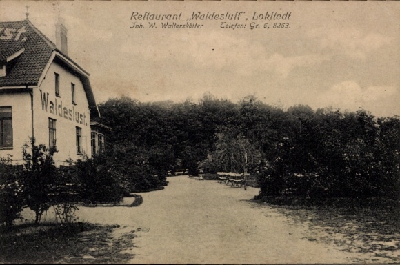 Ak Hamburg Eimsbüttel Lokstedt, Restaurant Waldeslust, Inh. W. Walterskötter