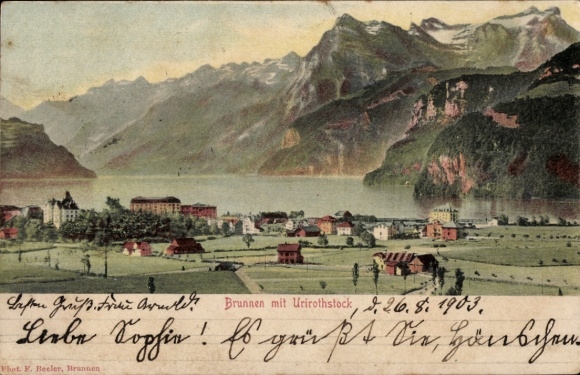 KP Brunnen Kt Schwyz, widok ogólny, Urirothstock