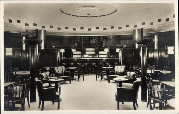 Ak Turbinen-Schnelldampfer Bremen, Rauchzimmer, Norddeutscher Lloyd Bremen NDL