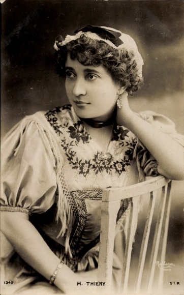 Postcard Variety Artist M. Thiery, portrait