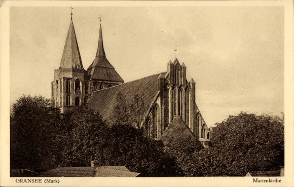 Postcard Gransee in der Mark, Marienkirche