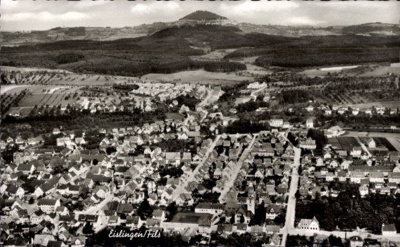 Postcard Eislingen an der Fils Württemberg, aerial photograph