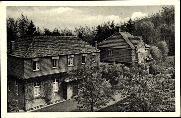 Postcard Düssel Wülfrath in the Bergisches Land, Ev. Girls work in the Rhineland house Quellengrund