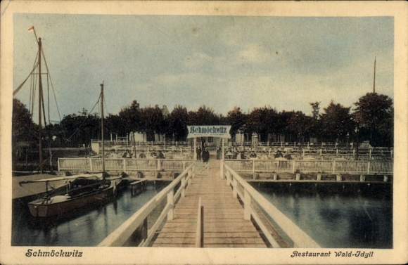 Ak Berlin Köpenick Schmöckwitz, Restaurant Wald-Idylle