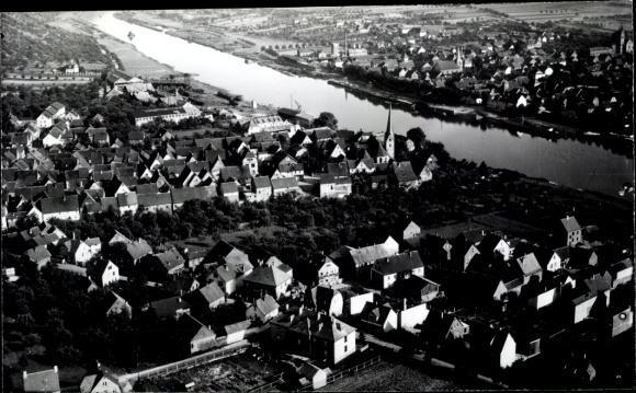 Postcard Wertheim am Main, Wertheim am Main, view from the sky.