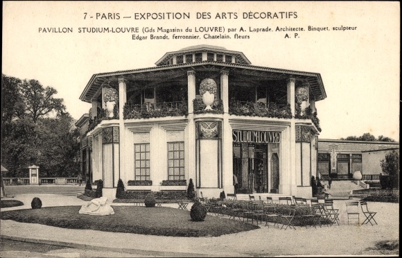 PC Paris France, Exposition Internationale des Arts Decoratifs 1925, Pavilion Studium Louvre