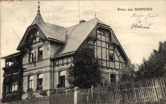 Ak Gumperda in Thüringen, Haus