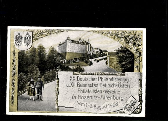 Postwaardestuk Ak PP 27 C98 012, 20e Duitse Filatelistendag 1908