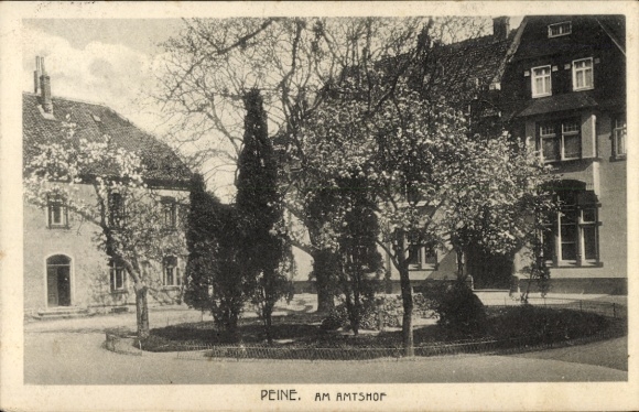 Postcard Peine in Lower Saxony, at the Amtshof