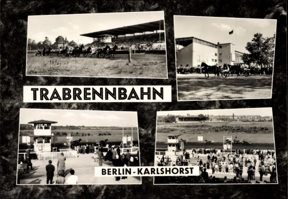PC Berlin Lichtenberg Karlshorst, trotting track, spectators, races