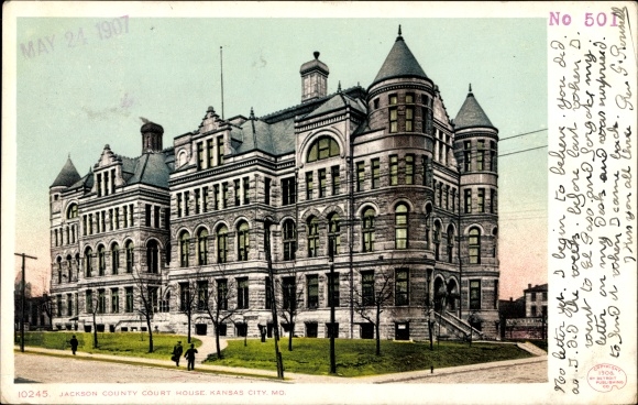 Ak Kansas City Missouri VS, gerechtsgebouw van Jackson County