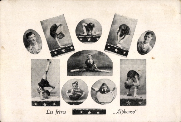 Ak Akrobaten Brüder Alphonso, Artisten