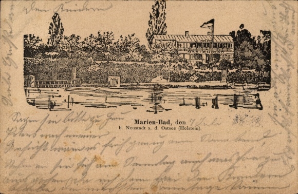 Postcard Neustadt in Holstein, Marien-Bad