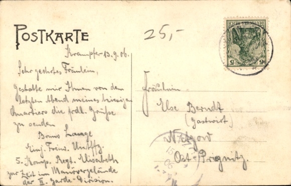 Postcard Krampfer Plattenburg in the Prignitz, residential building of F. Röhl, material goods store of Wwe. E. Uen...