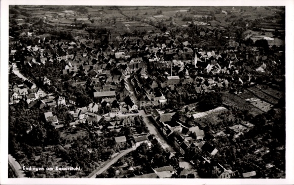 Ak Endingen am Kaiserstuhl, Fliegeraufnahme