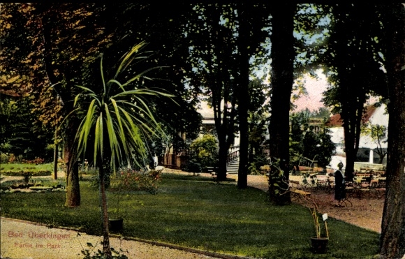 Postcard Bad Überkingen in Baden Württemberg, Park
