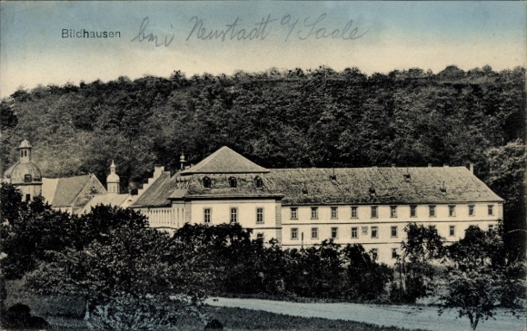 Postcard Münnerstadt in Lower Franconia, Bildhausen Monastery