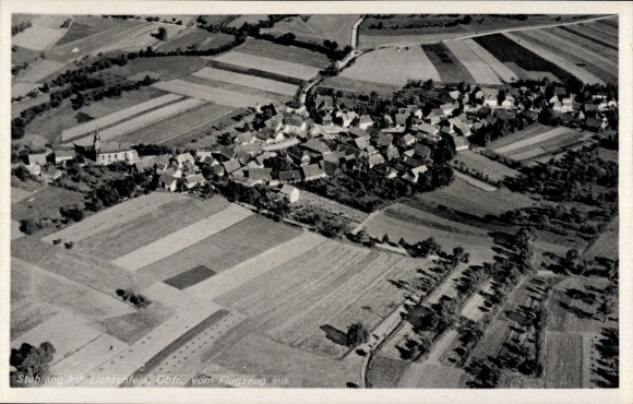 Postcard Stublang Bad Staffelstein am Main Upper Franconia, aerial photograph