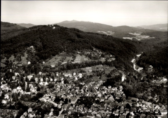 Postcard Auerbach Bensheim on the Bergstraße Hesse, aerial photograph