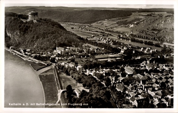 Ak Kelheim an der Donau Niederbayern, Fliegeraufnahme