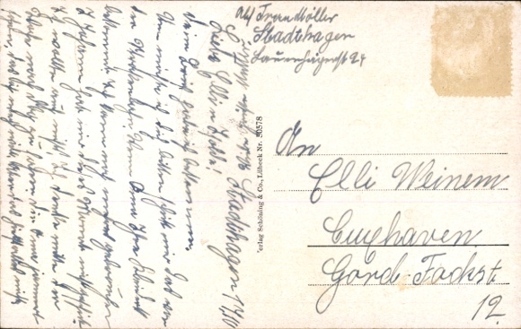Postcard Stadthagen in Lower Saxony, market square