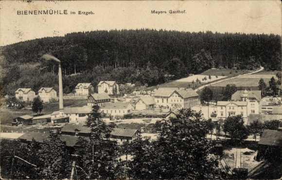 Ak Bienenmühle im Erzgebirge, Meyer´s Gasthof