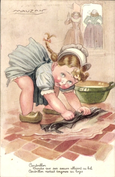 Artysta KP Cendrillon, Kopciuszek czyszczący podłogę, Ste. Catherine