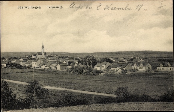 PC Saarwellingen in Saarland, view of the town