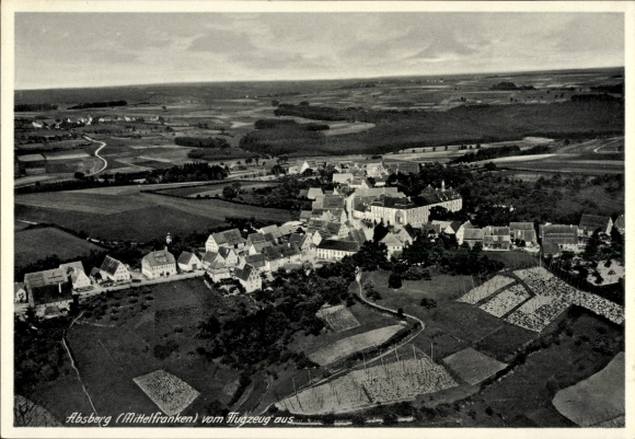 Ak Absberg in Mittelfranken, Fliegeraufnahme