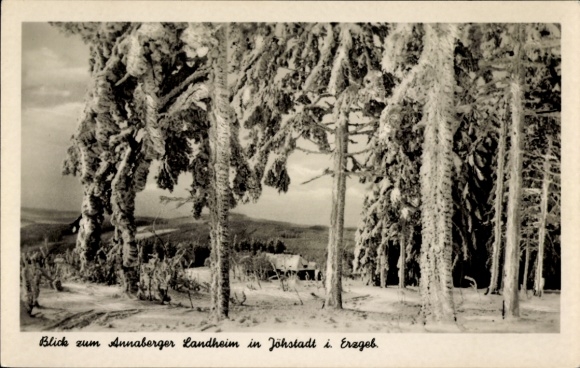 Ak Jöhstadt im Erzgebirge Sachsen, Annaberger Landheim